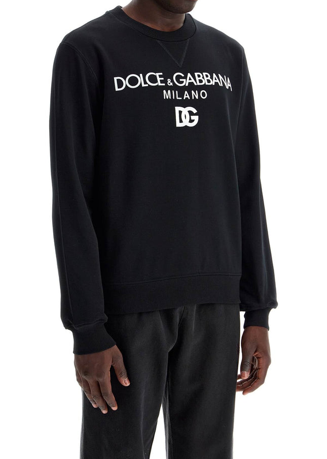 Dolce & Gabbana "round neck sweatshirt with dg embroidery and lettering