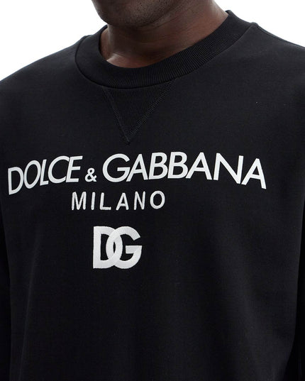 Dolce & Gabbana "round neck sweatshirt with dg embroidery and lettering