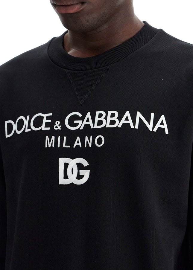 Dolce & Gabbana "round neck sweatshirt with dg embroidery and lettering