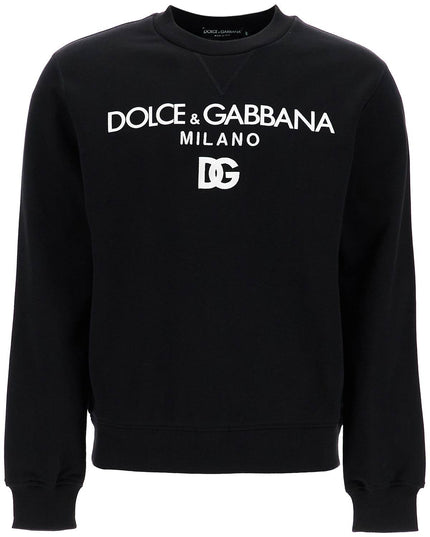 Dolce & Gabbana "round neck sweatshirt with dg embroidery and lettering