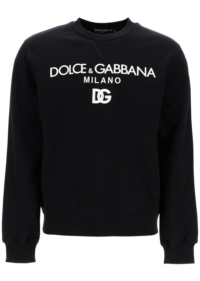 Dolce & Gabbana "round neck sweatshirt with dg embroidery and lettering