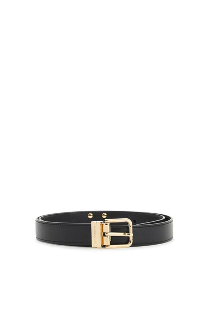 Dolce & Gabbana smooth leather dg belt with 8