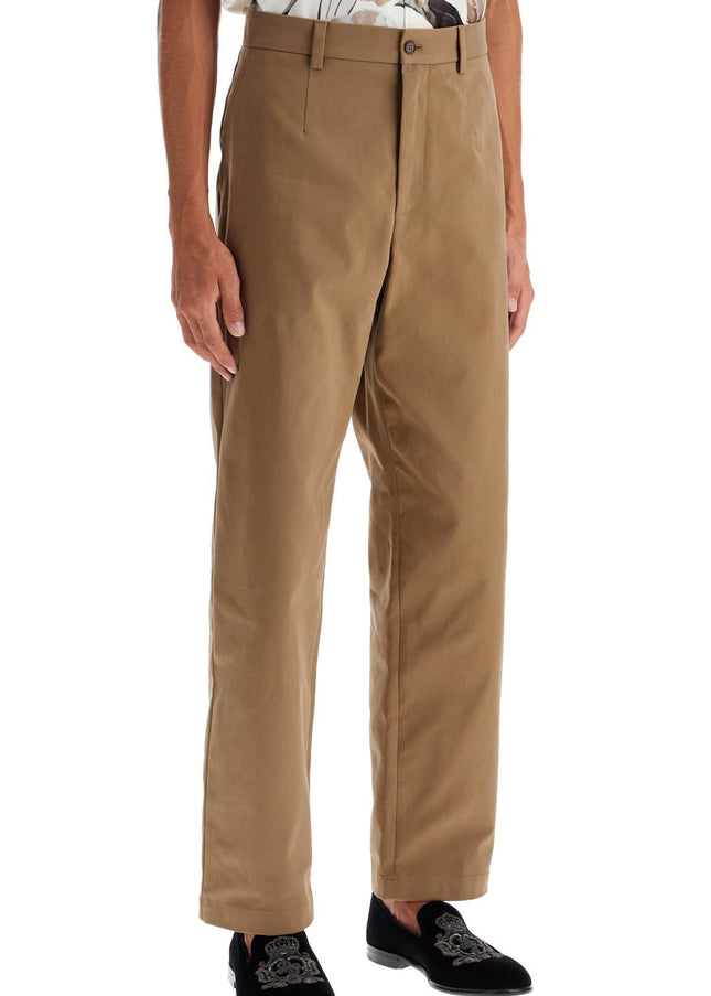 Dolce & Gabbana straight cotton stretch pants in 8