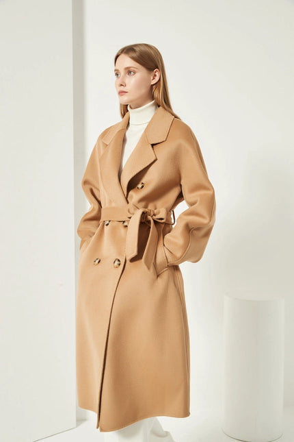 Double-Breasted Cashmere Coat