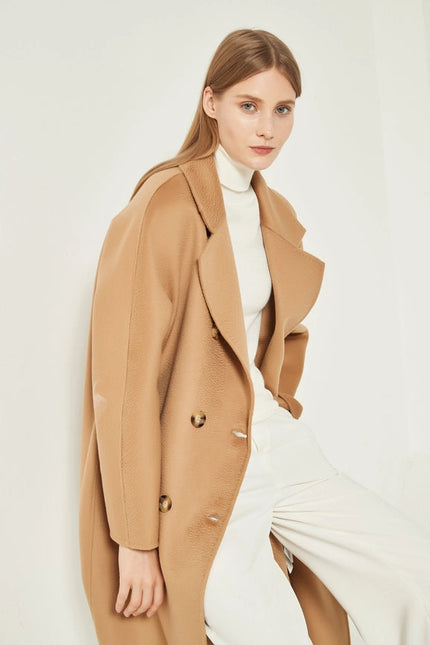 Double-Breasted Cashmere Coat