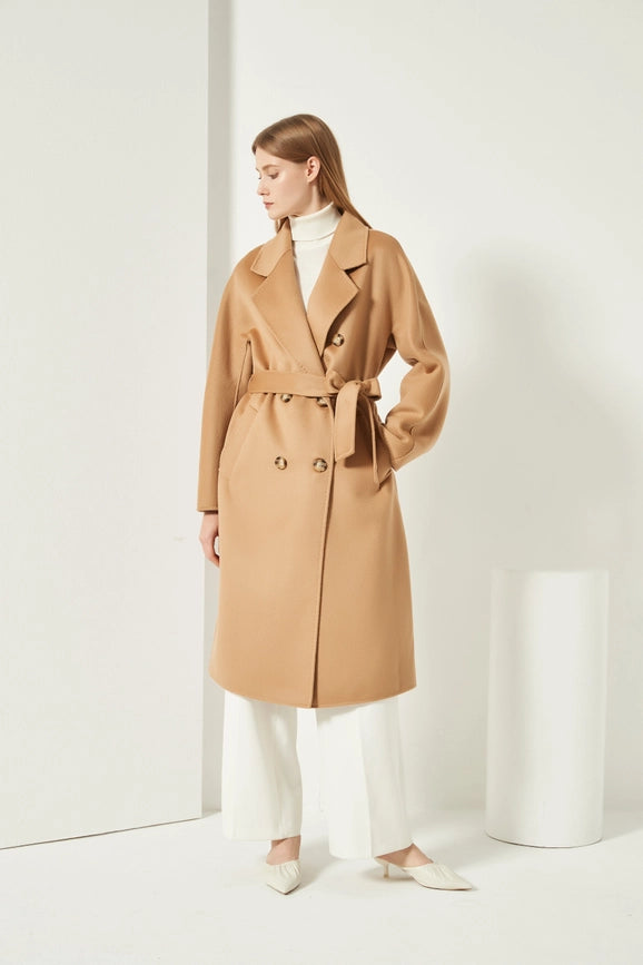 Double-Breasted Cashmere Coat