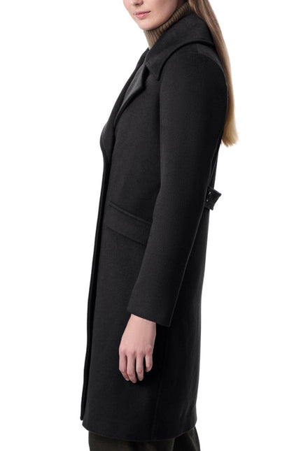 Double Breasted Wool Coat Black