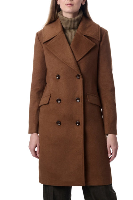 Double Breasted Wool Coat Cigar