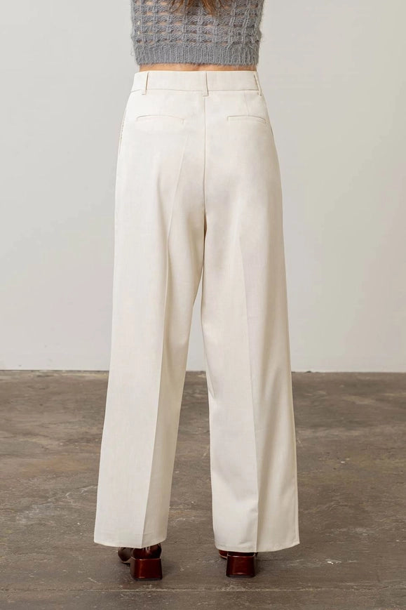 Double Pleats High Waist Pants-Pants-Moon River-Urbanheer