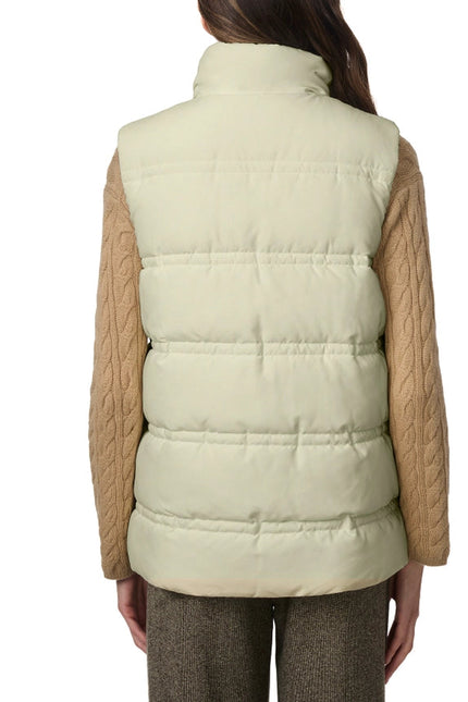 Double Stitch Puffer Vest Sage