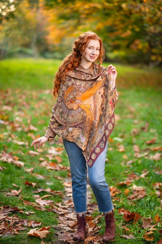 Dreamweaver Bohemian Bamboo Scarf with Zodiac Signs