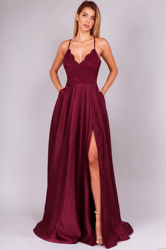 Dress, Prom, Bridesmaid, Maxi Dress, Gowns Burgundy