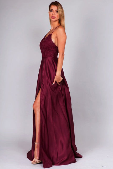 Dress, Prom, Bridesmaid, Maxi Dress, Gowns Burgundy