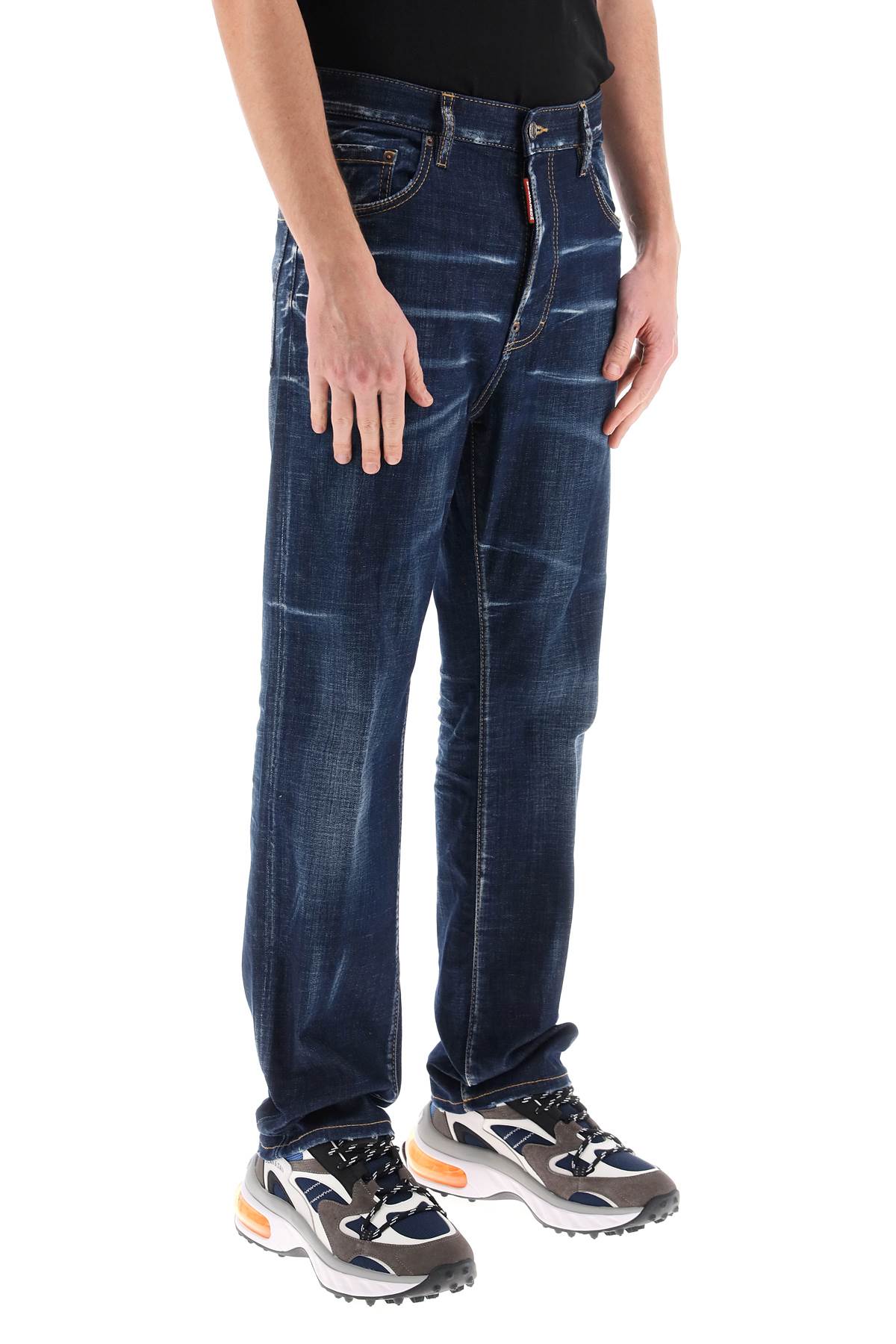 Dsquared2 642 jeans in dark clean wash-men > clothing > jeans > jeans-Dsquared2-Urbanheer