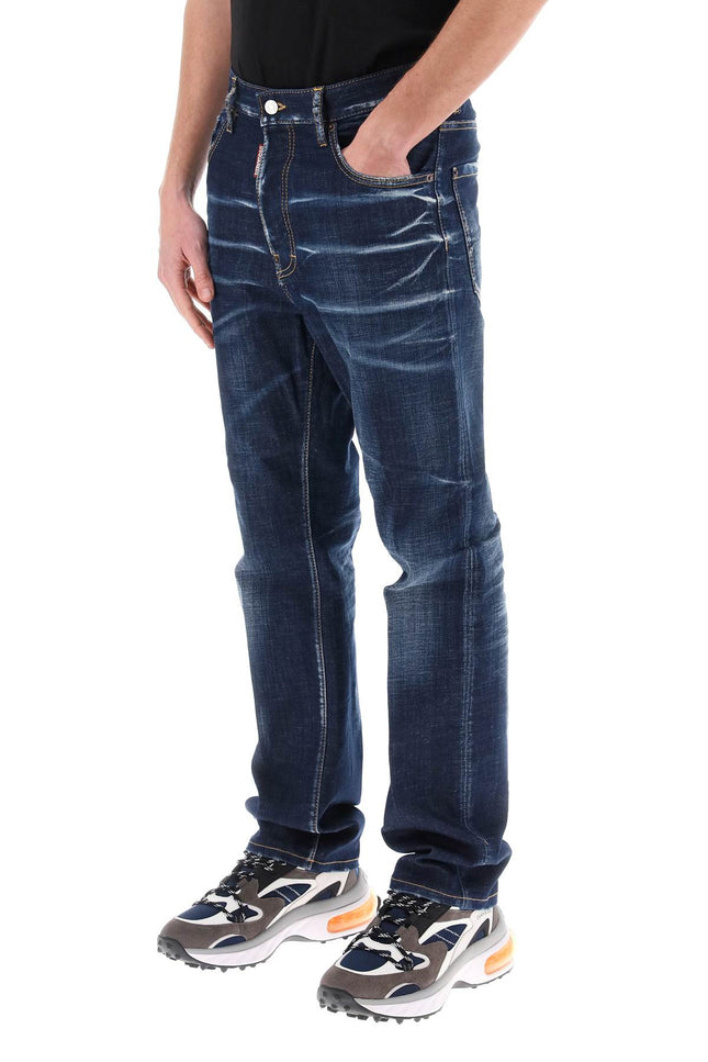 Dsquared2 642 jeans in dark clean wash-men > clothing > jeans > jeans-Dsquared2-Urbanheer