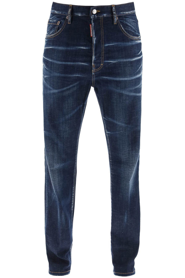 Dsquared2 642 jeans in dark clean wash-men > clothing > jeans > jeans-Dsquared2-Urbanheer