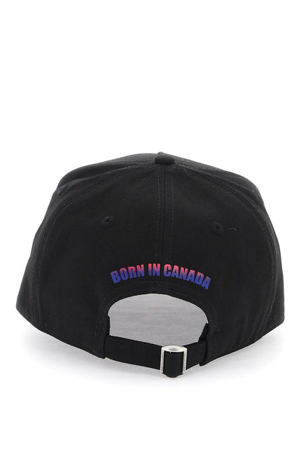 Dsquared2 "baseball cap with gradient logo-men > accessories > scarves hats & gloves > hats-Dsquared2-os-Black-Urbanheer