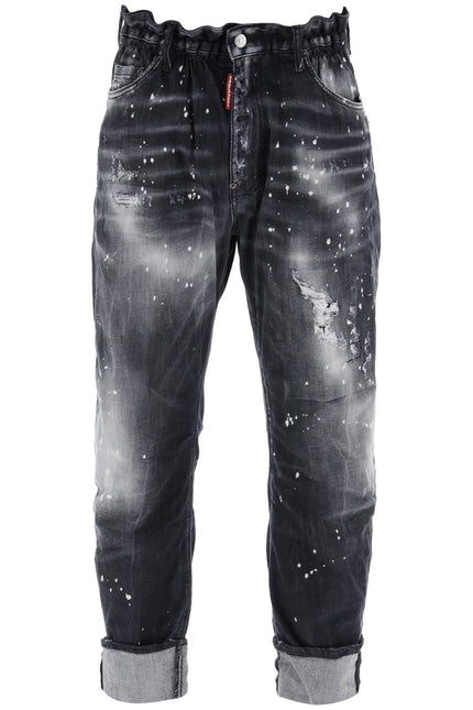 Dsquared2 black ripped wash big brother jeans for men-men > clothing > jeans > jeans-Dsquared2-Urbanheer