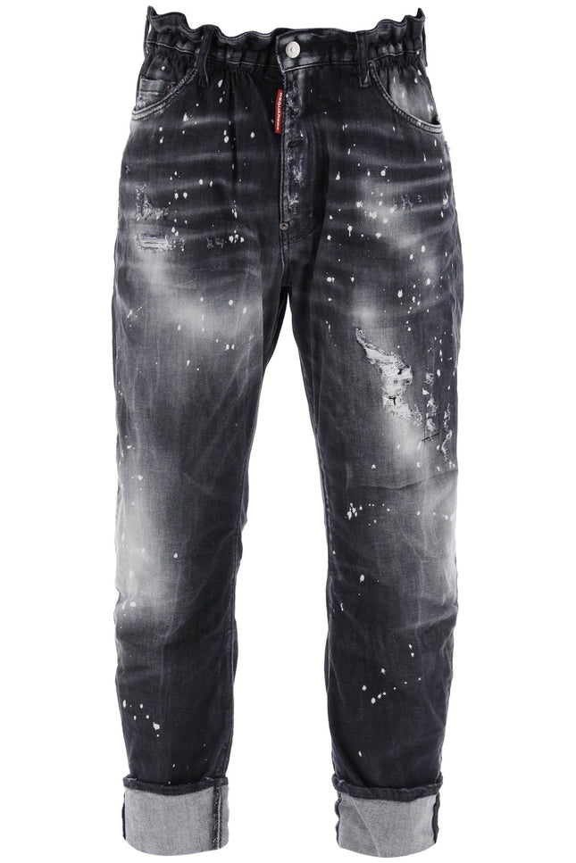 Dsquared2 black ripped wash big brother jeans for men-men > clothing > jeans > jeans-Dsquared2-Urbanheer