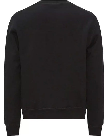 Dsquared² Chic Black Cotton Logo Sweatshirt