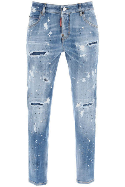 Dsquared2 cool girl jeans in medium ice spots wash-women > clothing > jeans-Dsquared2-Urbanheer