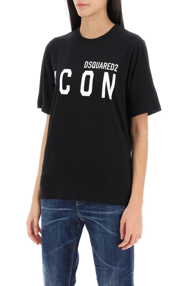 Dsquared2 icon crew-neck t-shirt-women > clothing > topwear-Dsquared2-Urbanheer