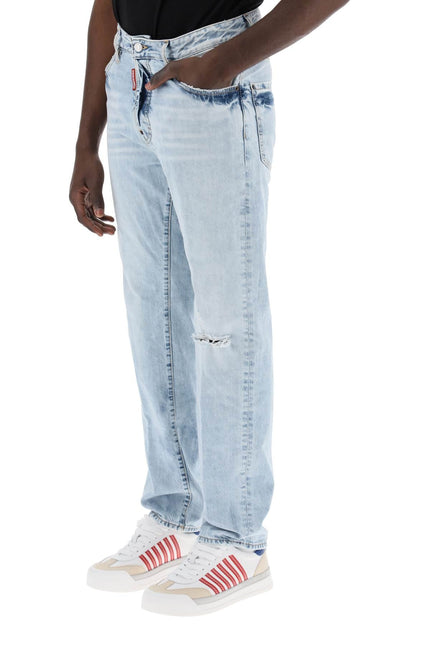 Dsquared2 light wash palm beach jeans with 642-men > clothing > jeans > jeans-Dsquared2-Urbanheer