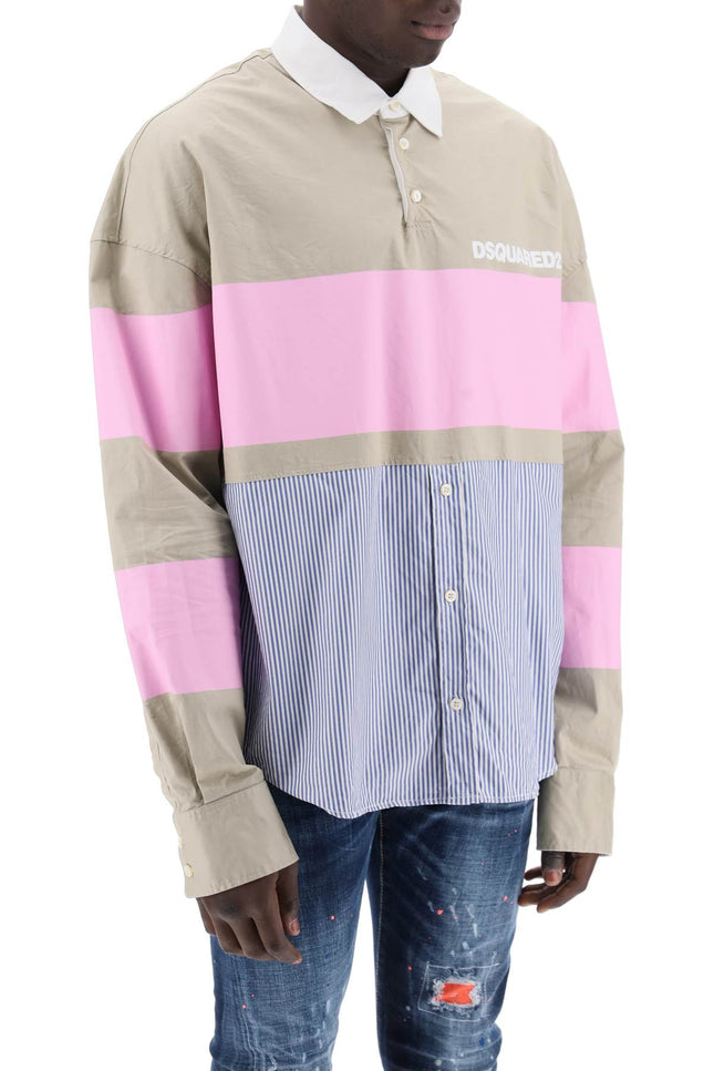 Dsquared2 oversized hybrid shirt-men > clothing > shirts-Dsquared2-Urbanheer