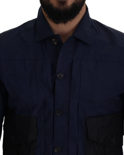 Dsquared² Svelte Dark Blue Cotton Shirt