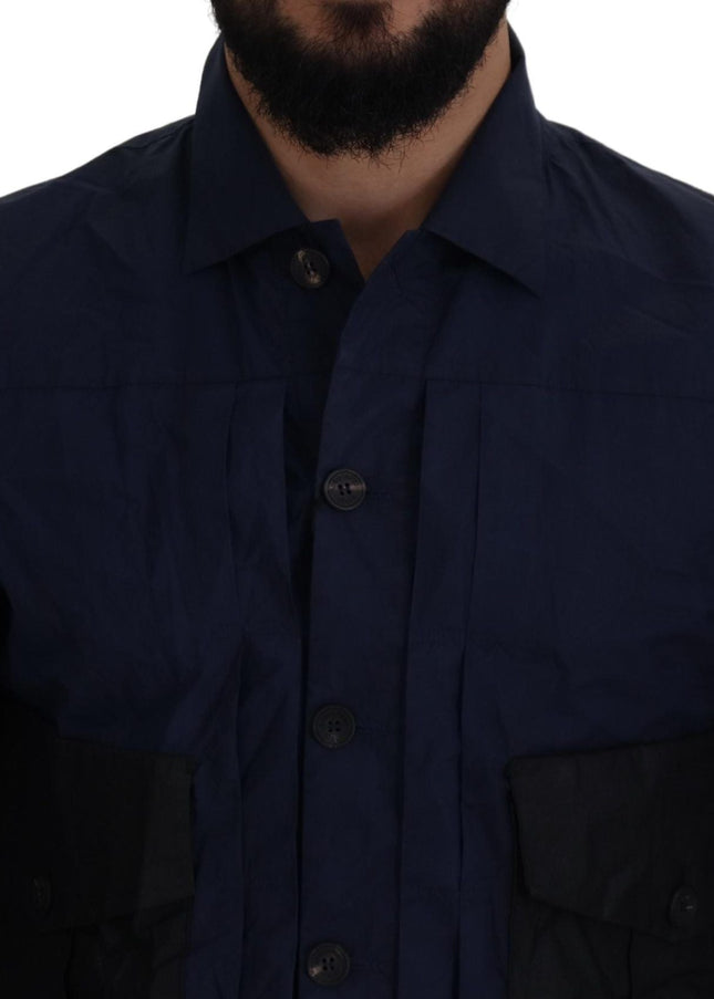 Dsquared² Svelte Dark Blue Cotton Shirt