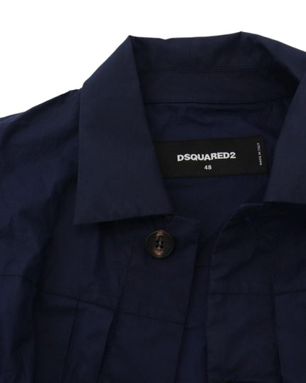 Dsquared² Svelte Dark Blue Cotton Shirt