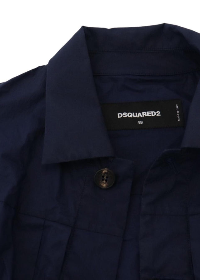 Dsquared² Svelte Dark Blue Cotton Shirt