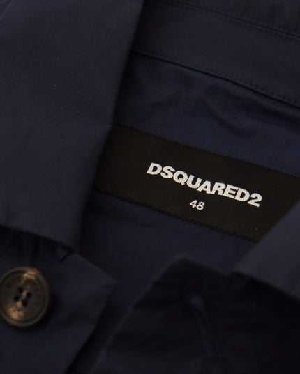 Dsquared² Svelte Dark Blue Cotton Shirt