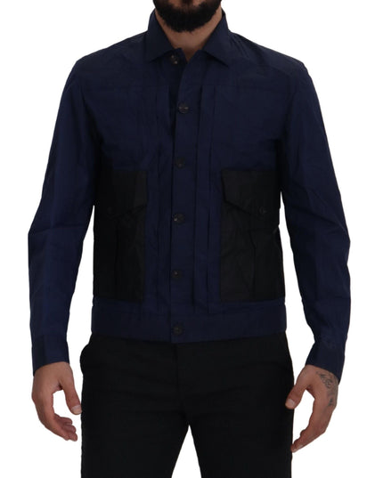 Dsquared² Svelte Dark Blue Cotton Shirt