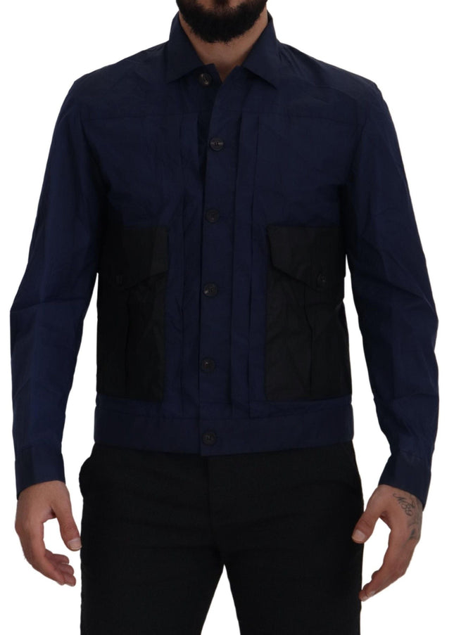 Dsquared² Svelte Dark Blue Cotton Shirt