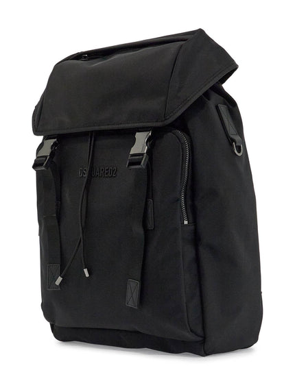 Dsquared2 black nylon laptop backpack