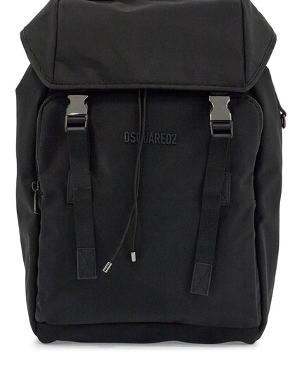 Dsquared2 black nylon laptop backpack