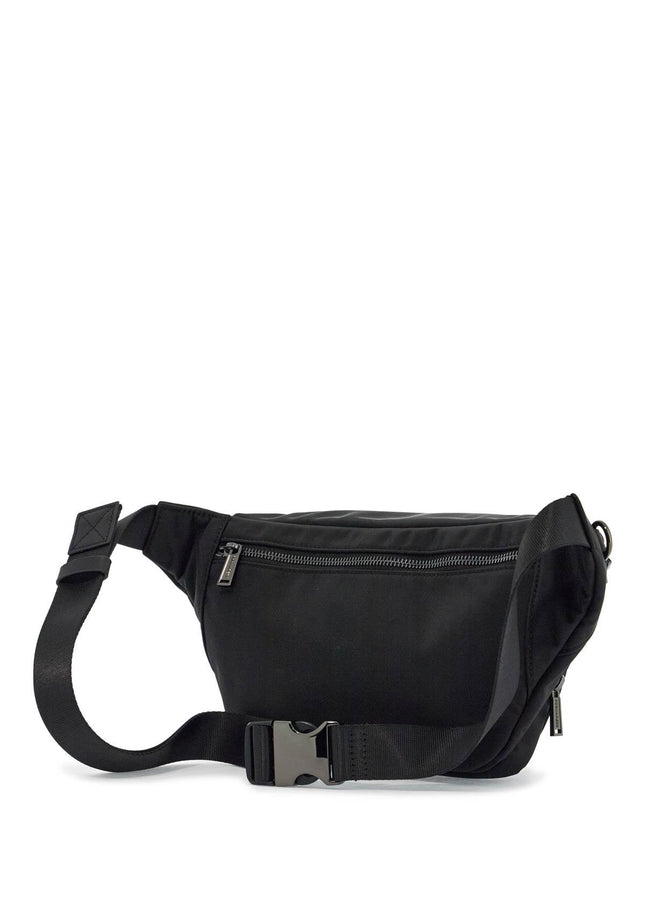 Dsquared2 black waist bag in polyamide with adjustable shoulder strap