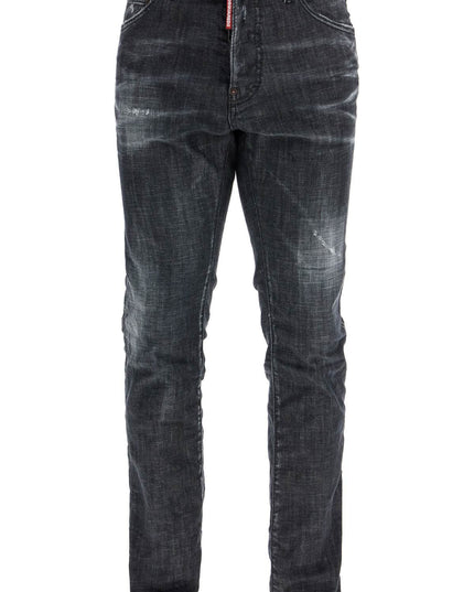 Dsquared2 cool guy black cotton jeans with faded effect