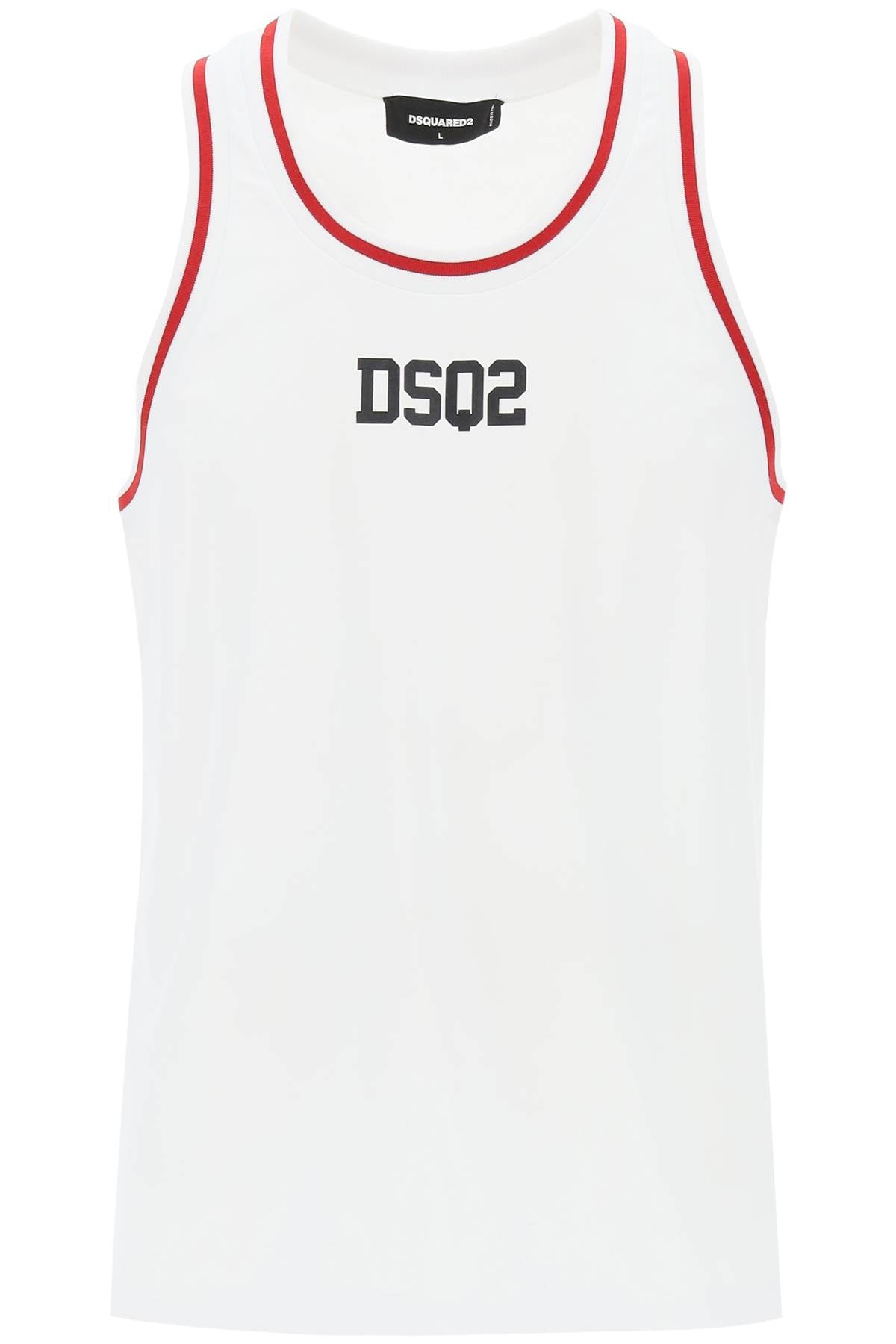 Dsquared2 "cotton dsq2 cool tank-men > clothing > t-shirts and sweatshirts > t-shirts-Dsquared2-Urbanheer