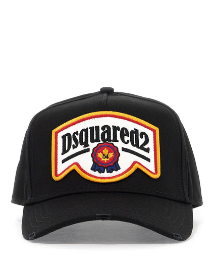 Dsquared2 cotton gabardine baseball cap with