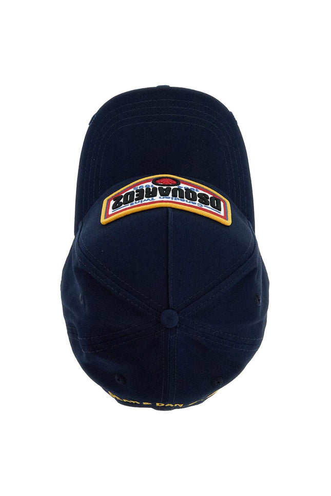 Dsquared2 cotton gabardine baseball cap with