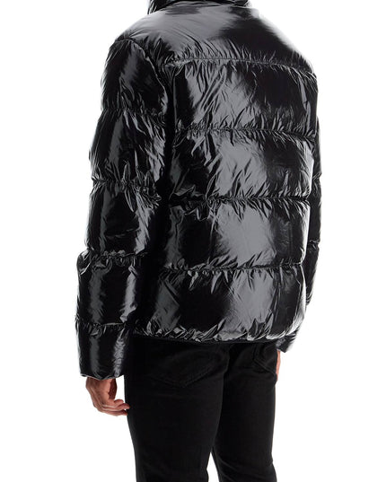 Dsquared2 lightweight black padded nylon jacket with high collar