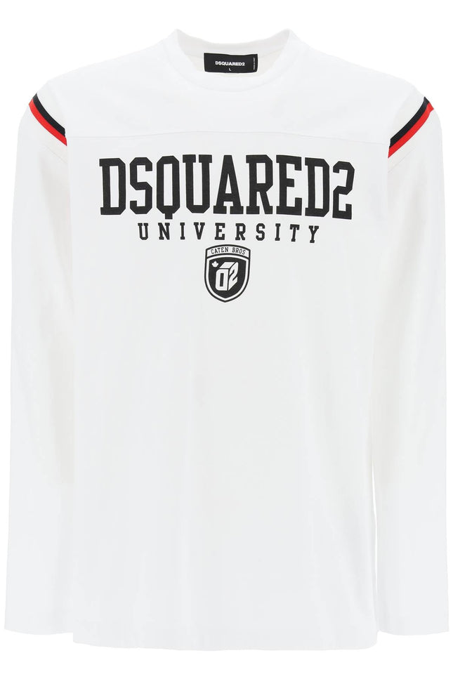 Dsquared2 long-sleeved varsity t-shirt