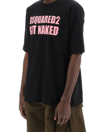 Dsquared2 skater fit printed t-shirt