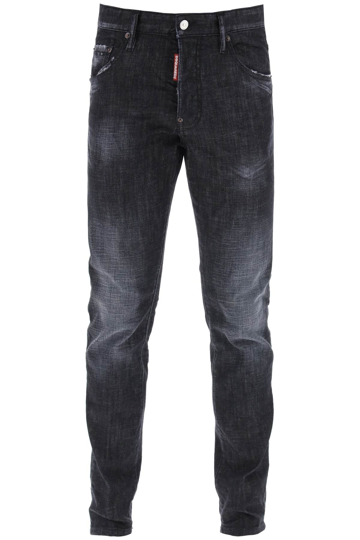 Dsquared2 skater jeans in black clean wash