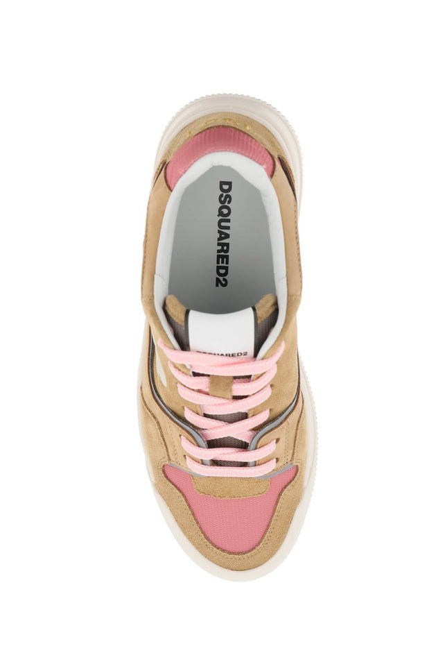 Dsquared2 suede new jersey sneakers in leather-women > shoes > sneakers-Dsquared2-Urbanheer