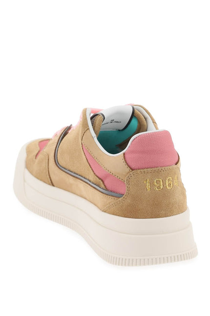 Dsquared2 suede new jersey sneakers in leather-women > shoes > sneakers-Dsquared2-Urbanheer