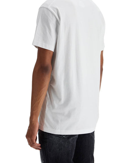 Dsquared2 white cotton t-shirt with phys ed. '64 logo