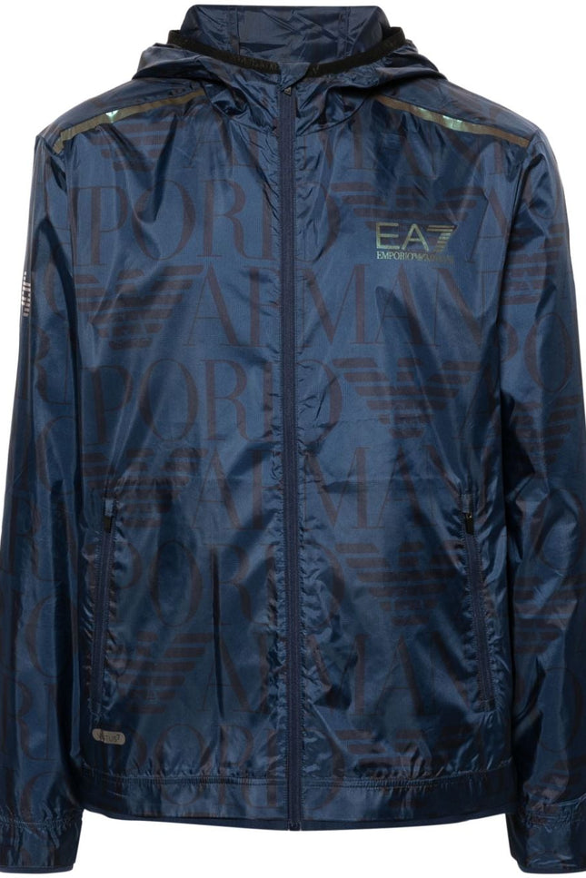 EA7 Coats Blue